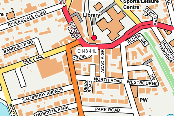 CH48 4HL map - OS OpenMap – Local (Ordnance Survey)