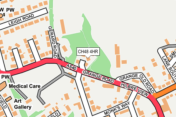 CH48 4HR map - OS OpenMap – Local (Ordnance Survey)