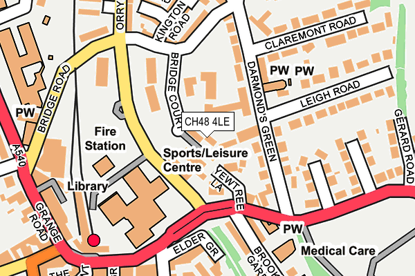 CH48 4LE map - OS OpenMap – Local (Ordnance Survey)