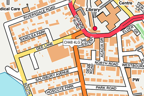 CH48 4LG map - OS OpenMap – Local (Ordnance Survey)