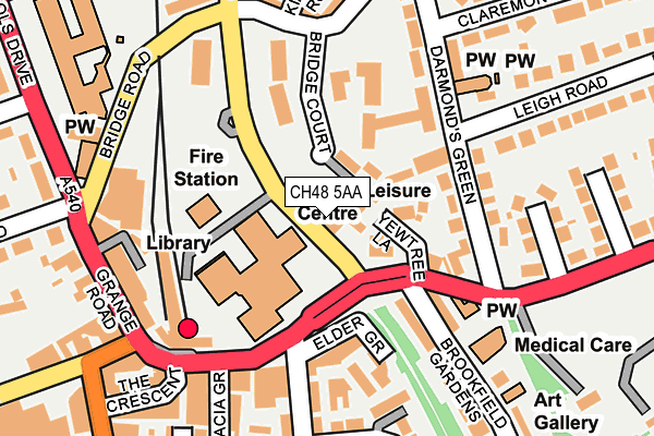 CH48 5AA map - OS OpenMap – Local (Ordnance Survey)