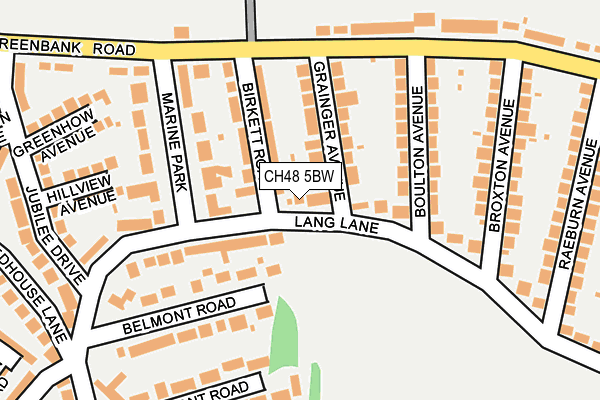 CH48 5BW map - OS OpenMap – Local (Ordnance Survey)