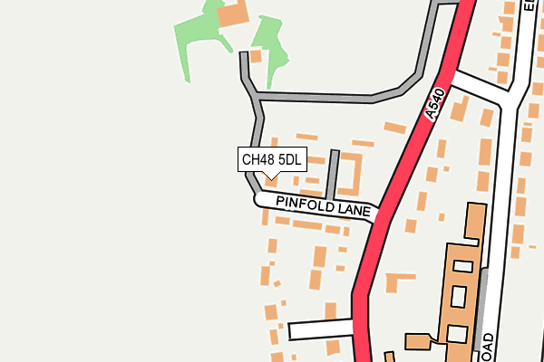 CH48 5DL map - OS OpenMap – Local (Ordnance Survey)