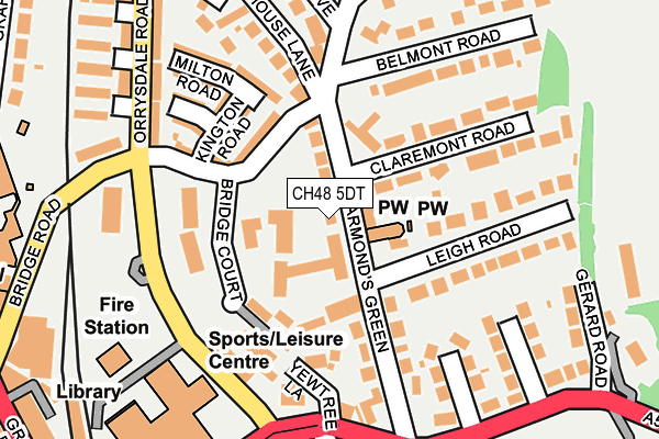 CH48 5DT map - OS OpenMap – Local (Ordnance Survey)