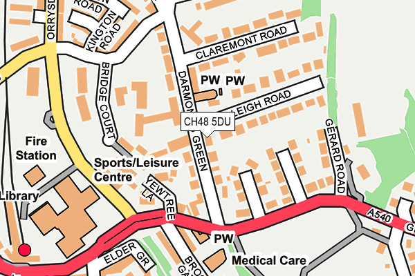 CH48 5DU map - OS OpenMap – Local (Ordnance Survey)