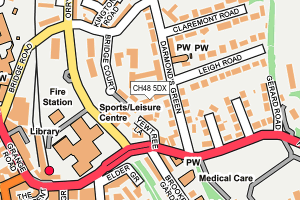 CH48 5DX map - OS OpenMap – Local (Ordnance Survey)