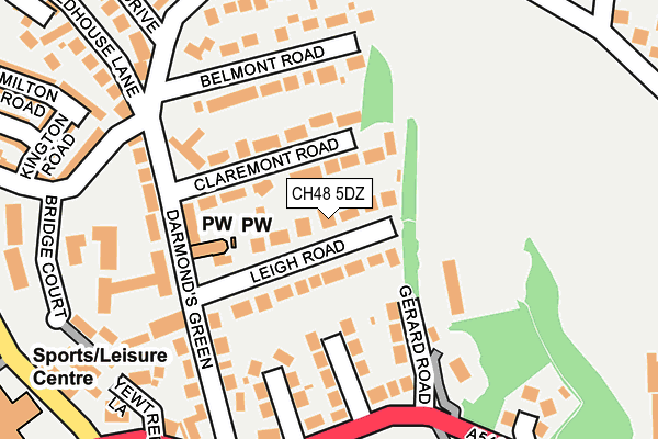 CH48 5DZ map - OS OpenMap – Local (Ordnance Survey)