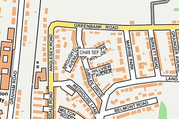 CH48 5EF map - OS OpenMap – Local (Ordnance Survey)