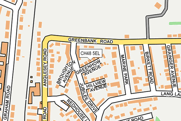 CH48 5EL map - OS OpenMap – Local (Ordnance Survey)