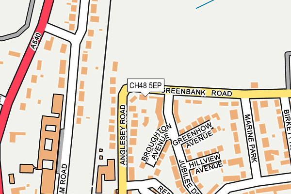 CH48 5EP map - OS OpenMap – Local (Ordnance Survey)