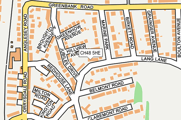 CH48 5HE map - OS OpenMap – Local (Ordnance Survey)
