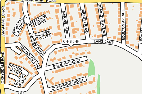 CH48 5HF map - OS OpenMap – Local (Ordnance Survey)