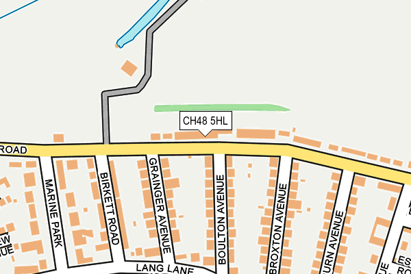 CH48 5HL map - OS OpenMap – Local (Ordnance Survey)