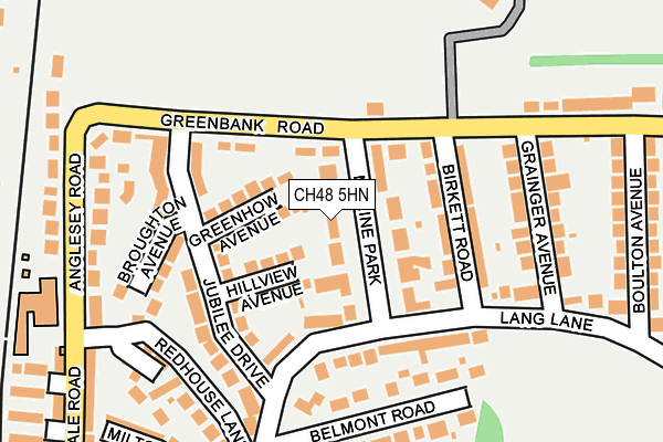 CH48 5HN map - OS OpenMap – Local (Ordnance Survey)