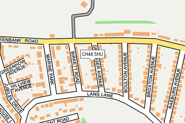 CH48 5HU map - OS OpenMap – Local (Ordnance Survey)