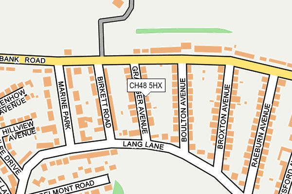 CH48 5HX map - OS OpenMap – Local (Ordnance Survey)