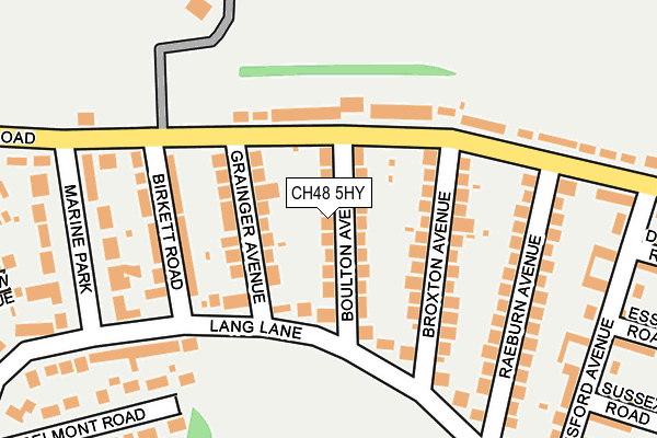 CH48 5HY map - OS OpenMap – Local (Ordnance Survey)