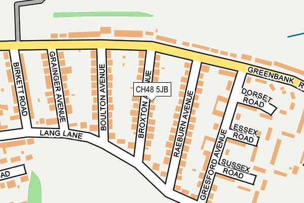 CH48 5JB map - OS OpenMap – Local (Ordnance Survey)