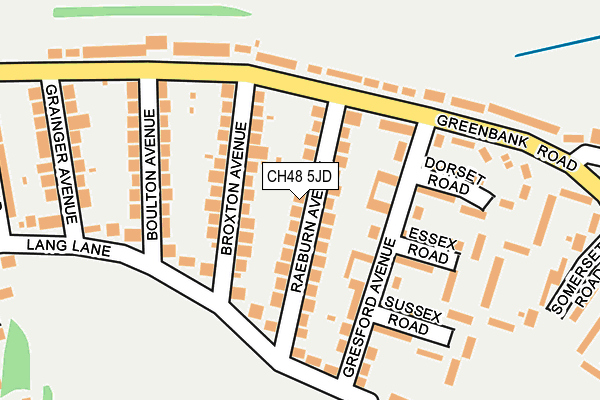 CH48 5JD map - OS OpenMap – Local (Ordnance Survey)