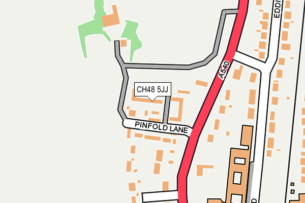 CH48 5JJ map - OS OpenMap – Local (Ordnance Survey)