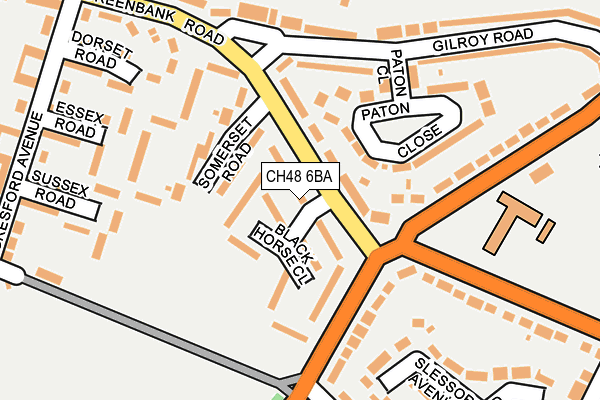 CH48 6BA map - OS OpenMap – Local (Ordnance Survey)