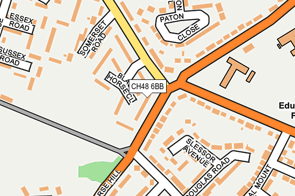 CH48 6BB map - OS OpenMap – Local (Ordnance Survey)