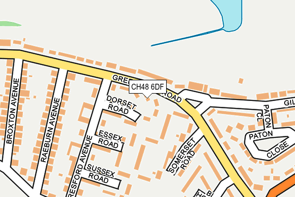 CH48 6DF map - OS OpenMap – Local (Ordnance Survey)
