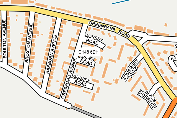 CH48 6DH map - OS OpenMap – Local (Ordnance Survey)