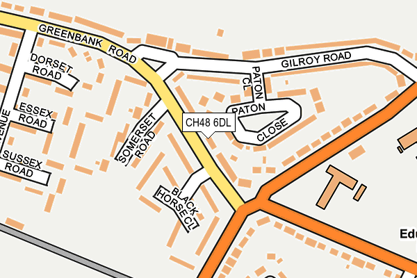 CH48 6DL map - OS OpenMap – Local (Ordnance Survey)