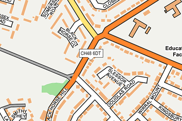 CH48 6DT map - OS OpenMap – Local (Ordnance Survey)