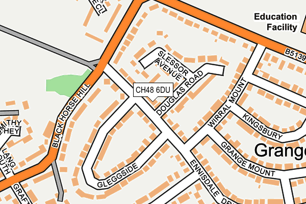 CH48 6DU map - OS OpenMap – Local (Ordnance Survey)