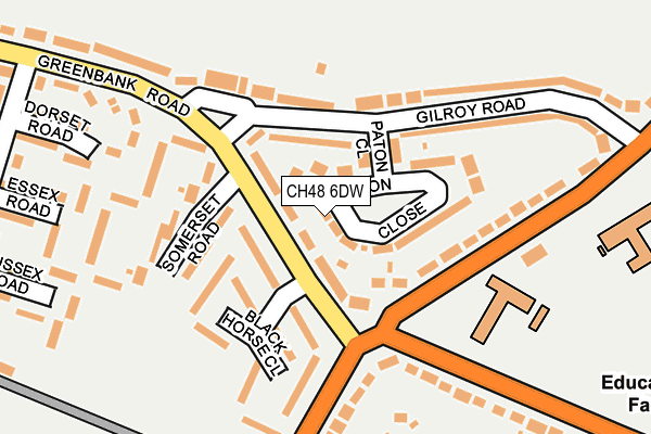 CH48 6DW map - OS OpenMap – Local (Ordnance Survey)