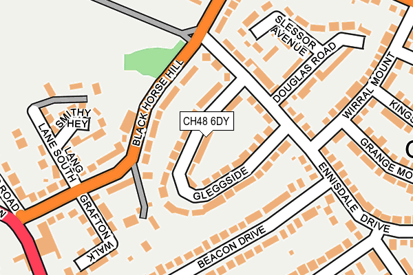 CH48 6DY map - OS OpenMap – Local (Ordnance Survey)