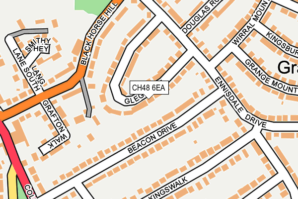 CH48 6EA map - OS OpenMap – Local (Ordnance Survey)