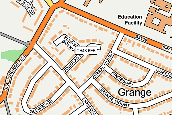 CH48 6EB map - OS OpenMap – Local (Ordnance Survey)