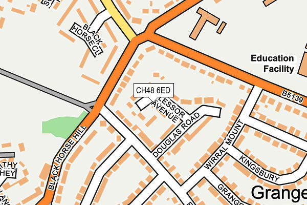 CH48 6ED map - OS OpenMap – Local (Ordnance Survey)