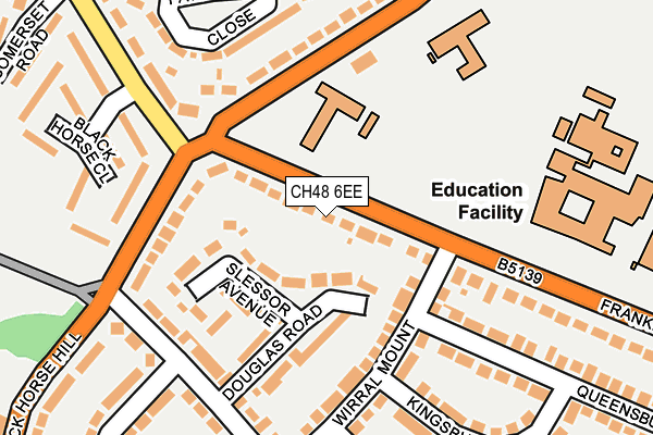 CH48 6EE map - OS OpenMap – Local (Ordnance Survey)