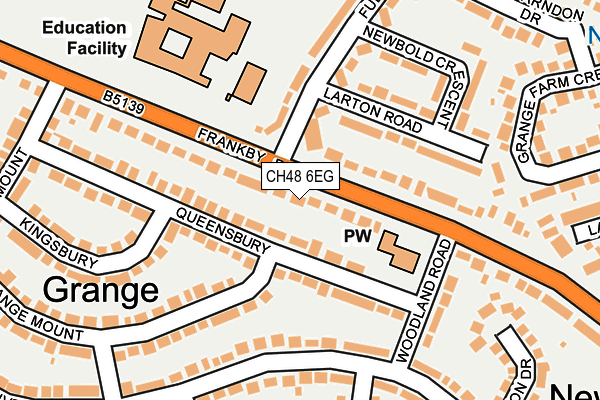 CH48 6EG map - OS OpenMap – Local (Ordnance Survey)