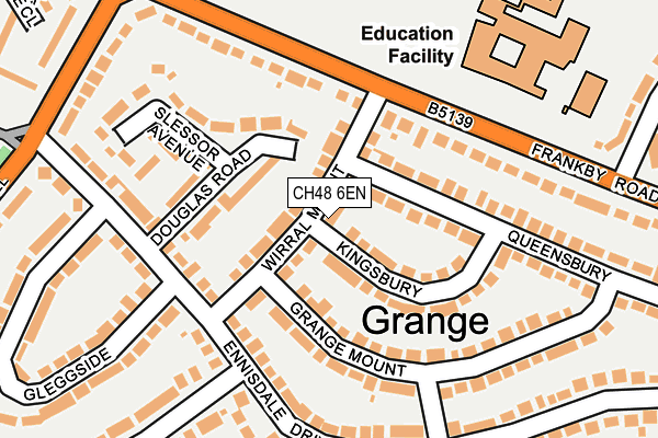 CH48 6EN map - OS OpenMap – Local (Ordnance Survey)