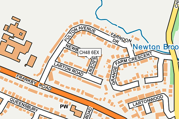 CH48 6EX map - OS OpenMap – Local (Ordnance Survey)