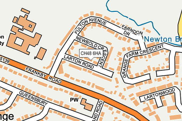 CH48 6HA map - OS OpenMap – Local (Ordnance Survey)