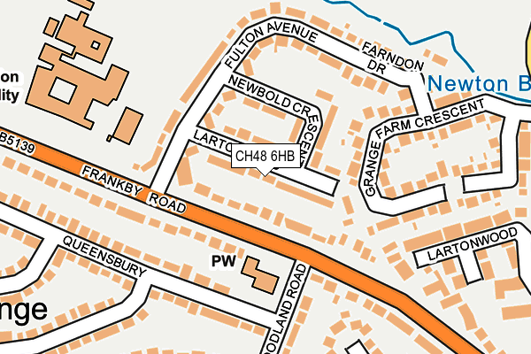 CH48 6HB map - OS OpenMap – Local (Ordnance Survey)