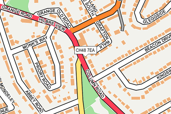 CH48 7EA map - OS OpenMap – Local (Ordnance Survey)