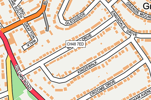 CH48 7ED map - OS OpenMap – Local (Ordnance Survey)