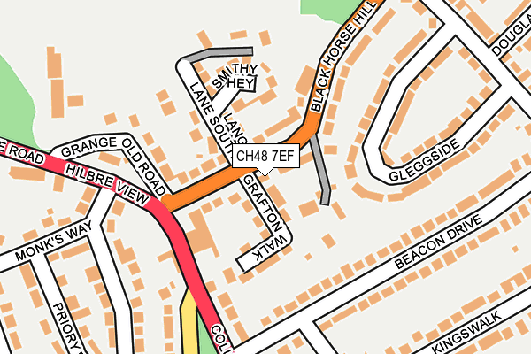 CH48 7EF map - OS OpenMap – Local (Ordnance Survey)