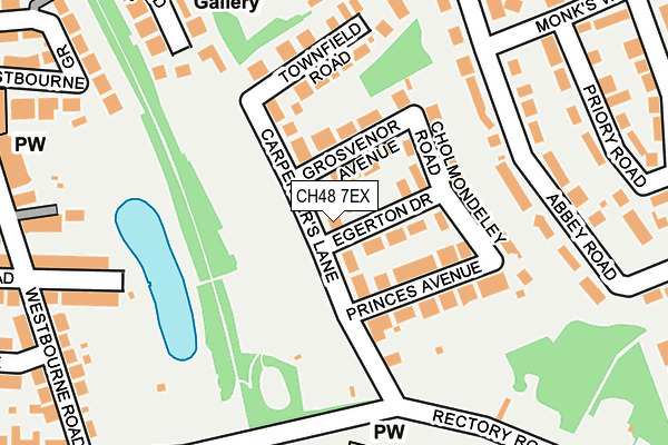 CH48 7EX map - OS OpenMap – Local (Ordnance Survey)
