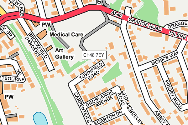 CH48 7EY map - OS OpenMap – Local (Ordnance Survey)