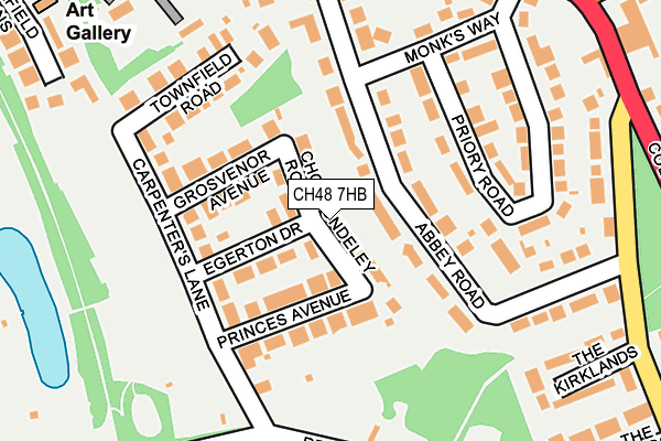 CH48 7HB map - OS OpenMap – Local (Ordnance Survey)