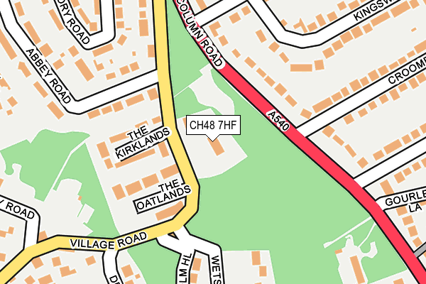 CH48 7HF map - OS OpenMap – Local (Ordnance Survey)