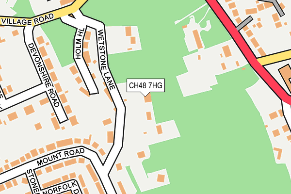 CH48 7HG map - OS OpenMap – Local (Ordnance Survey)